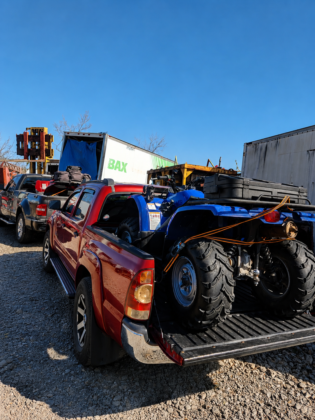 Envío de cuatrimoto ATV en pickup